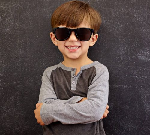 Cool boy in sunglasses